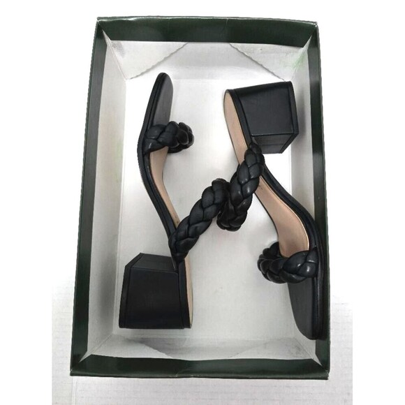 Kate Spade Womens Juniper Double Braided Strap Leather Sandal Black Size… - Picture 14 of 15